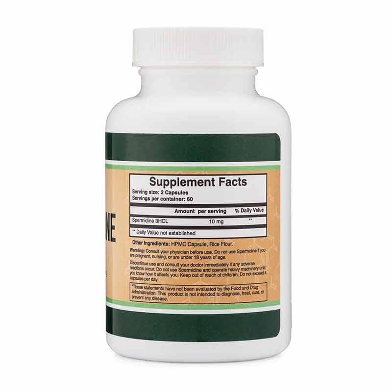 Spermidine, 120 Capsules, by Double Wood Supplements, image #2