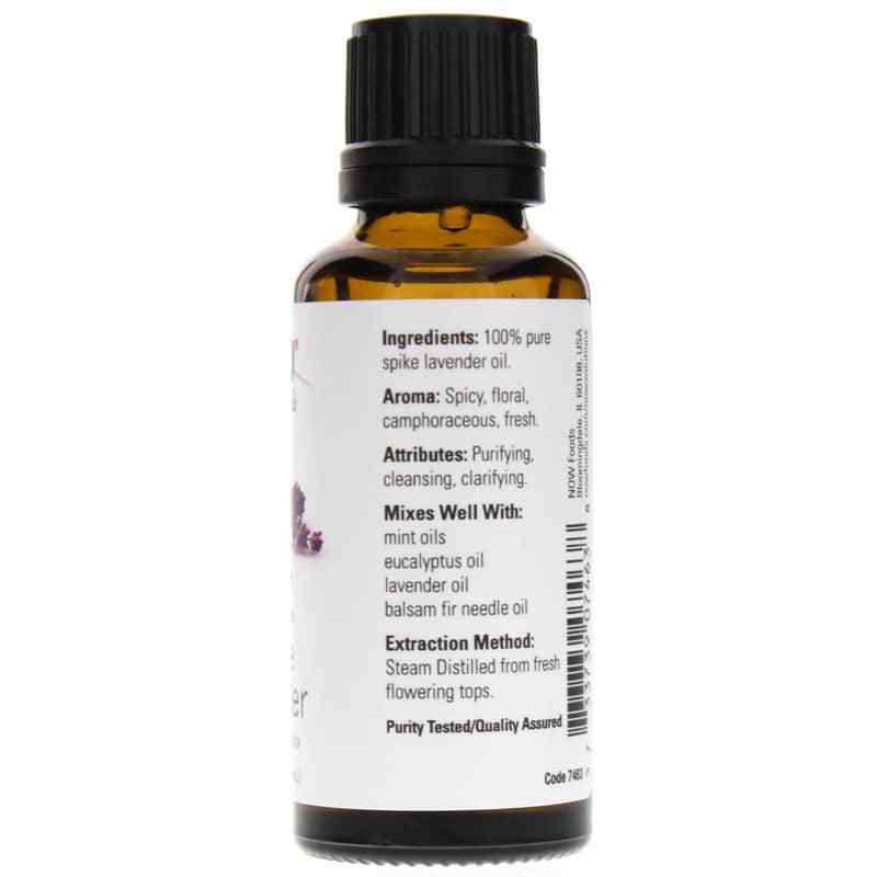 Spike Lavender Essential Oil, by NOW Foods, image #2