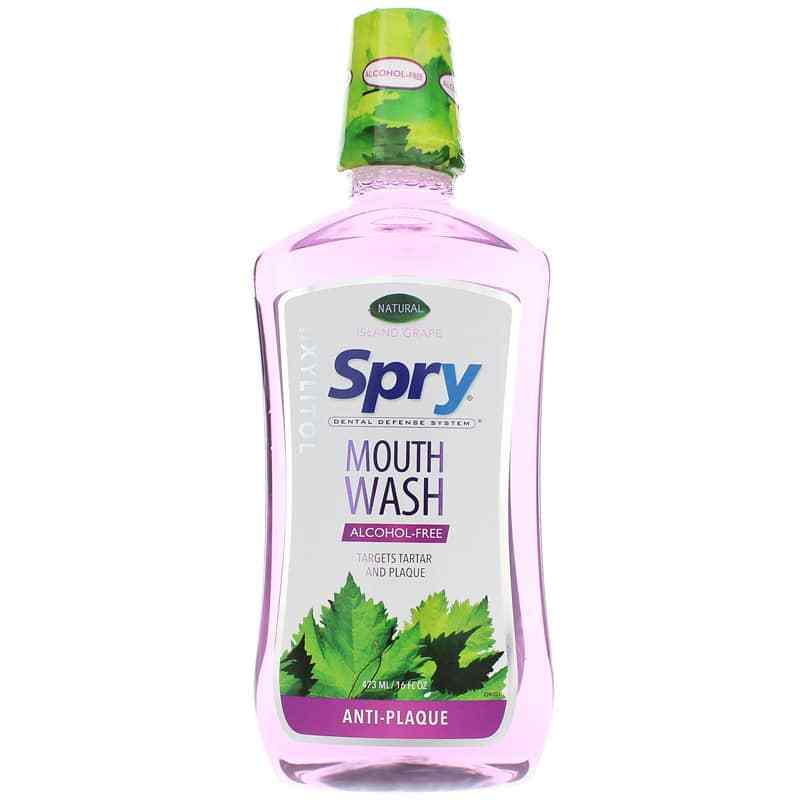 Spry Mouth Wash Alcohol-Free, Island Grape, by Xlear