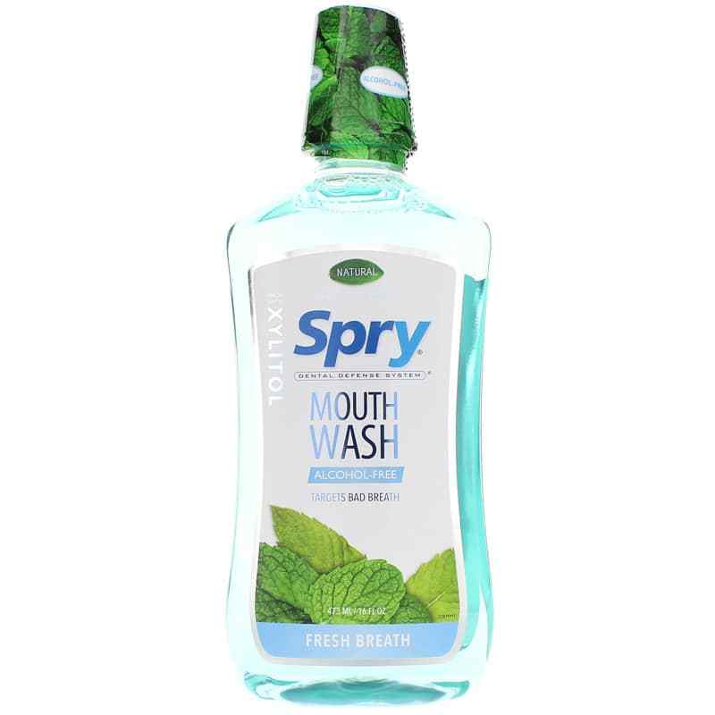 Spry Mouth Wash Alcohol-Free, Mountain Mint, by Xlear