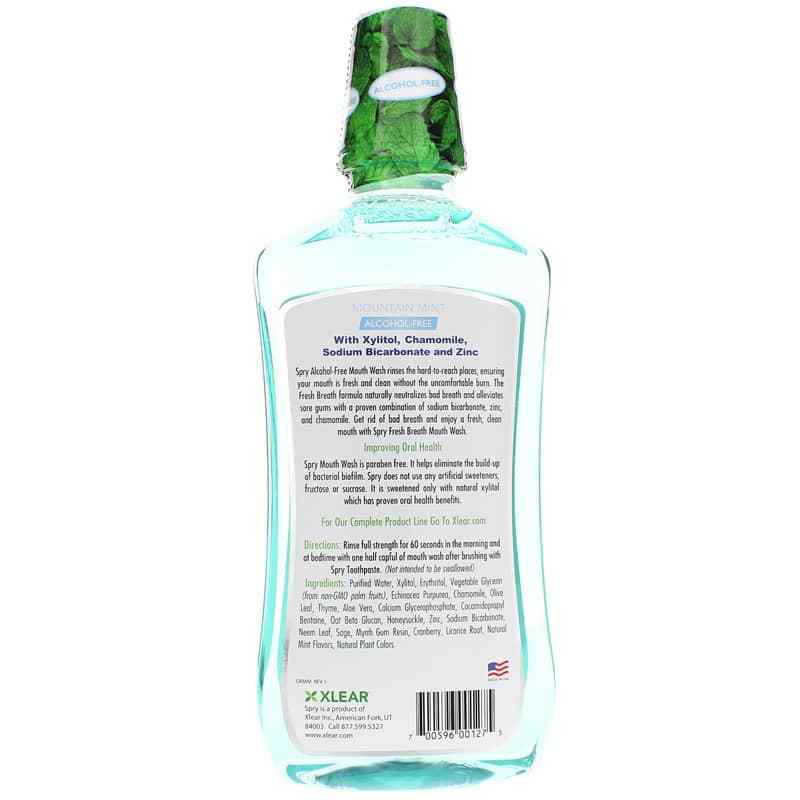 Spry Mouth Wash Alcohol-Free, Mountain Mint, by Xlear, image #2