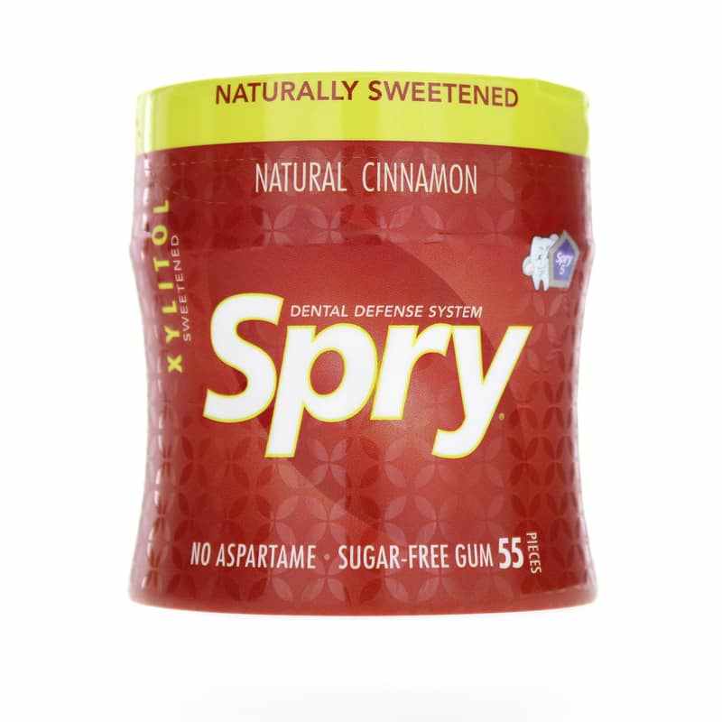 Spry Xylitol Gum, Cinnamon, 55 Piece Jar, by Xlear