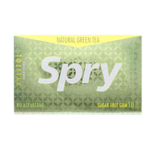 Spry Xylitol Gum, Green-Tea, 10-Piece-Blister-Pack, by Xlear