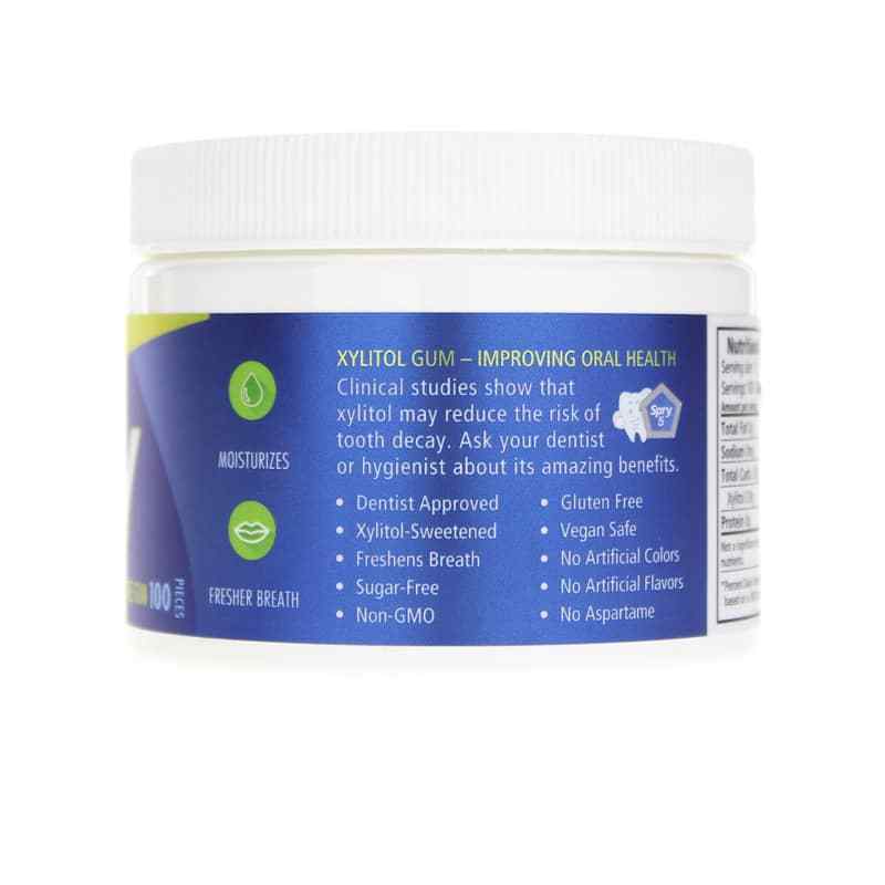 Spry Xylitol Gum, Peppermint, 100 Piece Jar, by Xlear, image #2