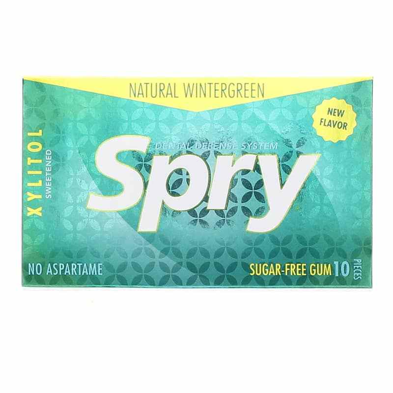 Spry Xylitol Gum, Wintergreen, 10 Piece Blister Pack, by Xlear