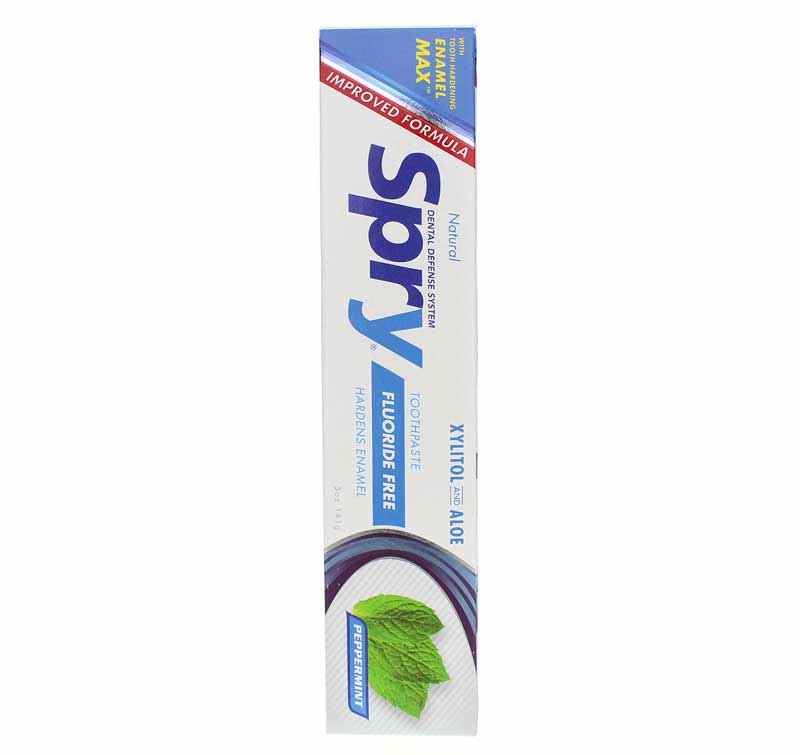 Spry Xylitol Toothpaste Fluoride Free, Peppermint, by Xlear