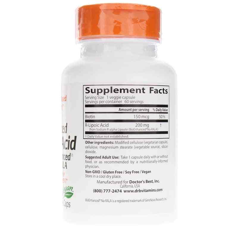 Stabilized R-Lipoic Acid 200 Mg, by Doctors Best, image #2
