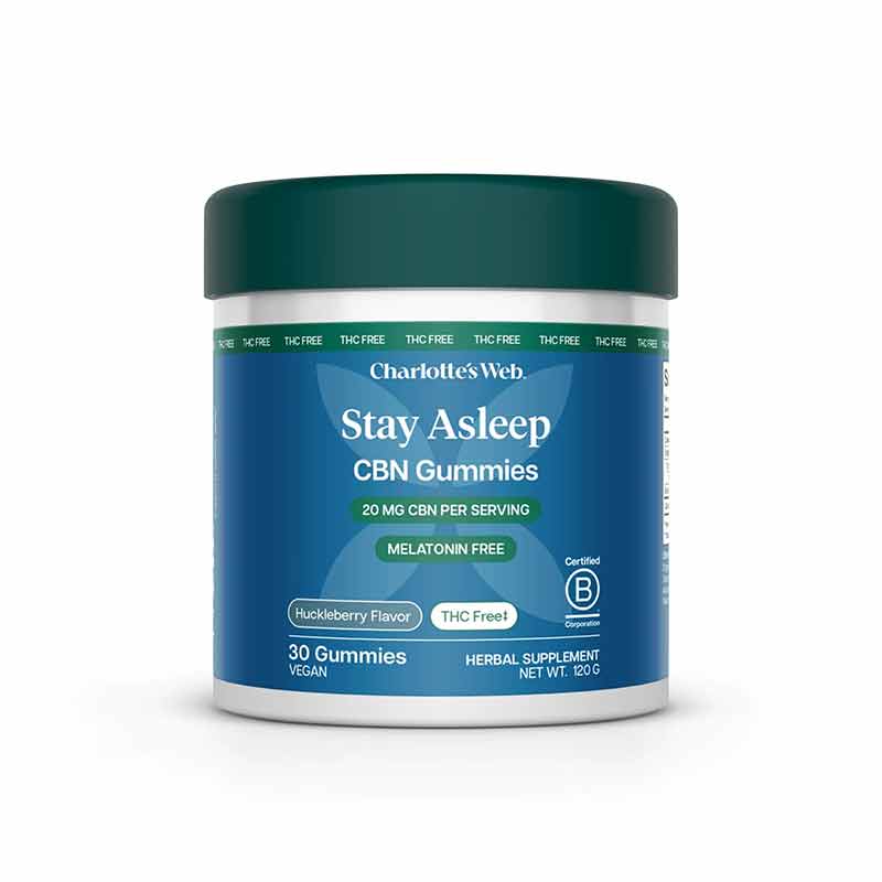 Stay Asleep Gummies 20 Mg CBN, by Charlottes Web