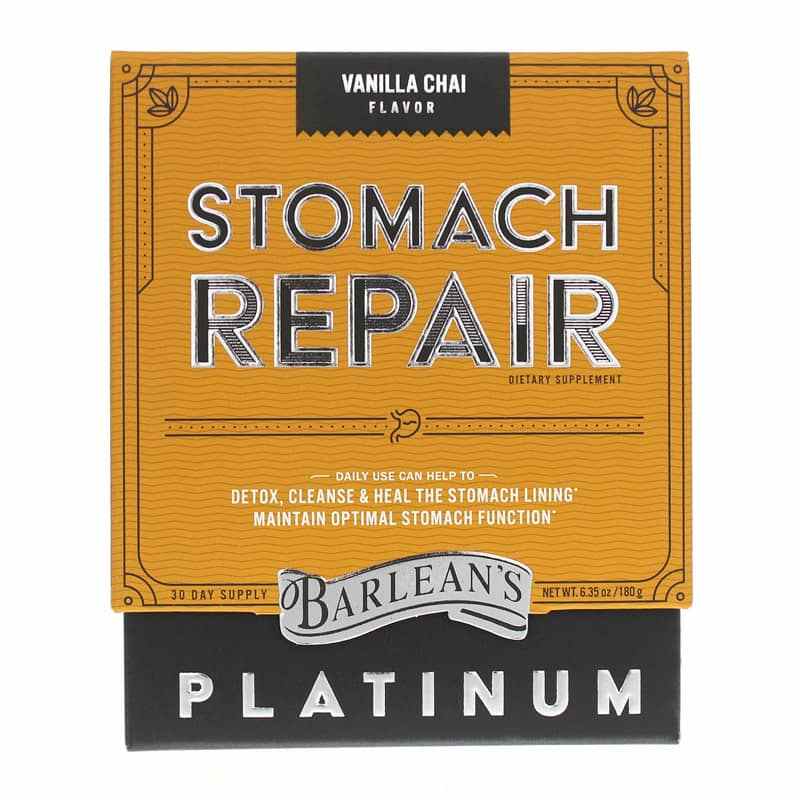 Stomach Problem Powder Stomach Repair Powder in Natural Vanilla Chai Flavor, Barleans Organic ...