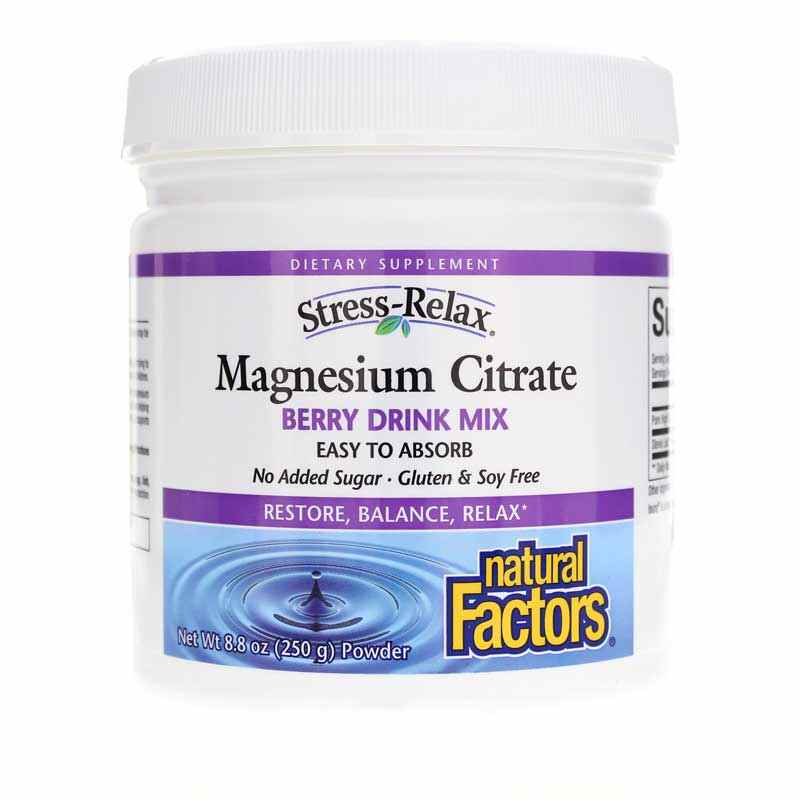 Stress-Relax Magnesium Citrate, by Natural Factors