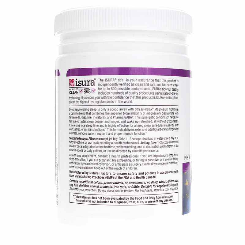 Stress-Relax Nighttime Magnesium Bisglycinate, 4.23 Oz, by Natural Factors, image #3