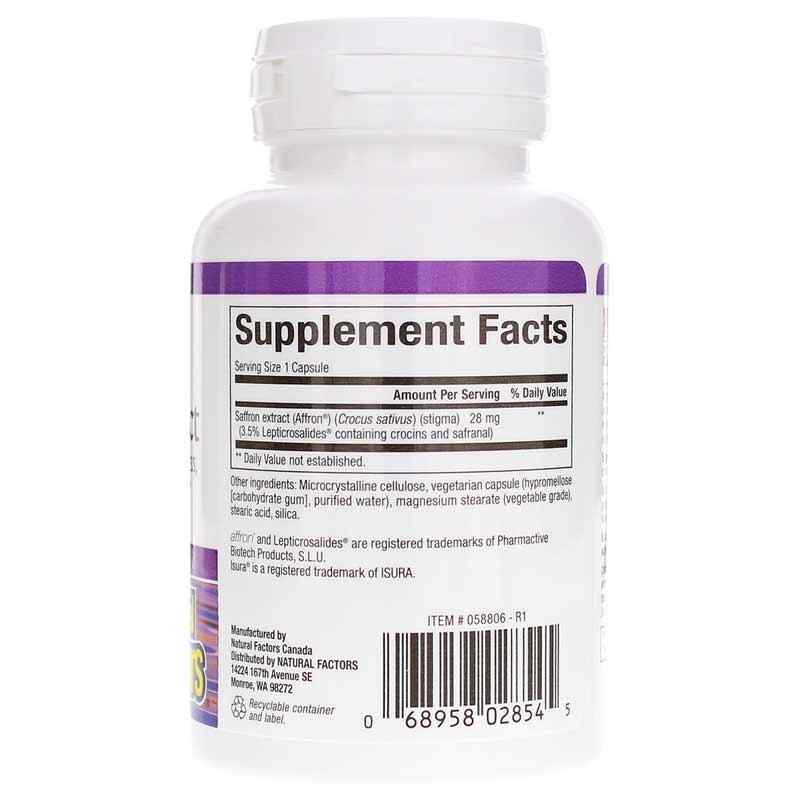 Stress-Relax Saffron Extract, by Natural Factors, image #2