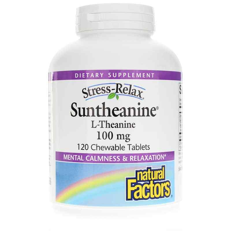 Stress-Relax Suntheanine Chewable, 120 Chewable Tablets, by Natural Factors
