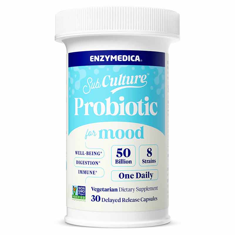 Subculture Probiotic for Mood, by Enzymedica