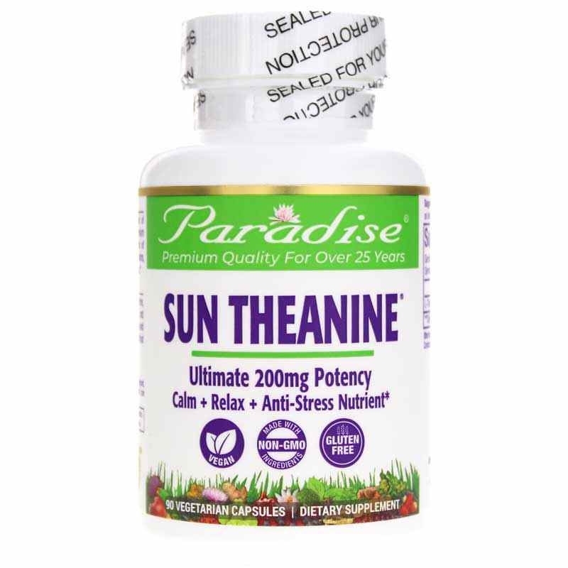 Sun Theanine, 90 Veg Capsules, by Paradise Herbs