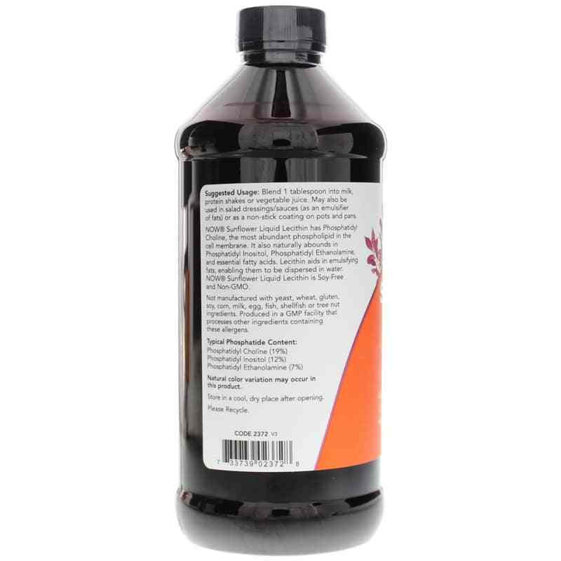 Sunflower Liquid Lecithin, by NOW Foods, image #3