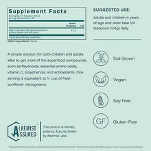 Sunflower Microgreens Superfood Powder Organic, 30 Servings, by True Grace, image #6