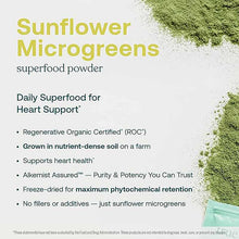 Sunflower Microgreens Superfood Powder Organic, 30 Servings, by True Grace, image #7