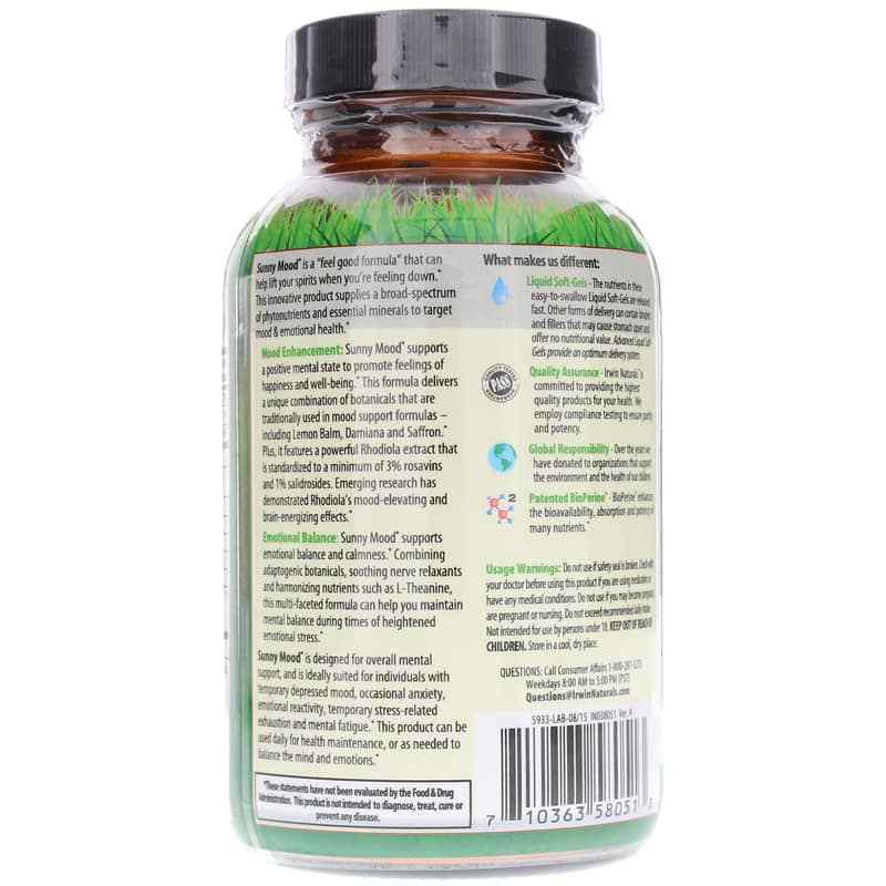 Sunny Mood, by Irwin Naturals, image #3