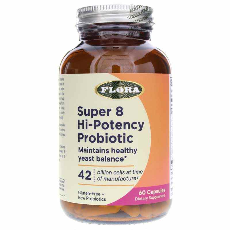 Super 8 Hi-Potency Probiotic 42 Billion Cells, by Flora