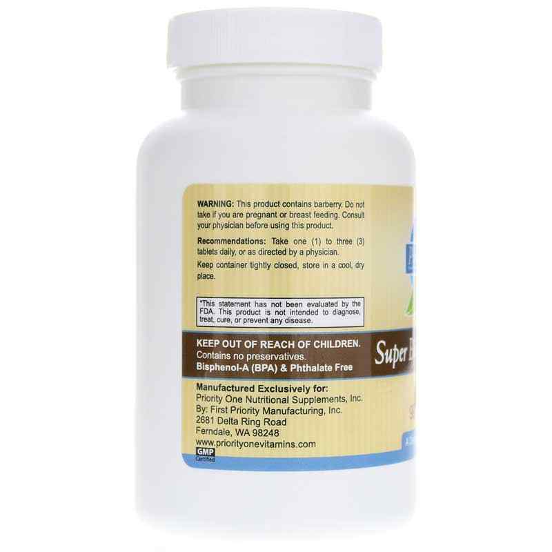 Super Bio Vegetarian, 90 Tablets, by Priority One, image #3