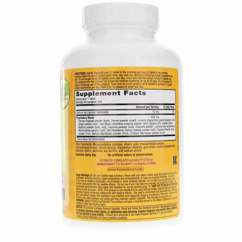 Super Cleanse Tablets, 200 Tablets, by Natures Secret, image #2