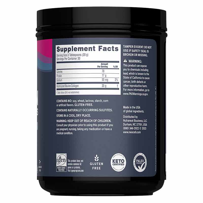 Super Collagen Peptides Unflavored, 21.1 Oz, by NeoCell, image #2