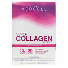 Super Collagen Peptides Powder Stick Packs, 20 Packets, by NeoCell