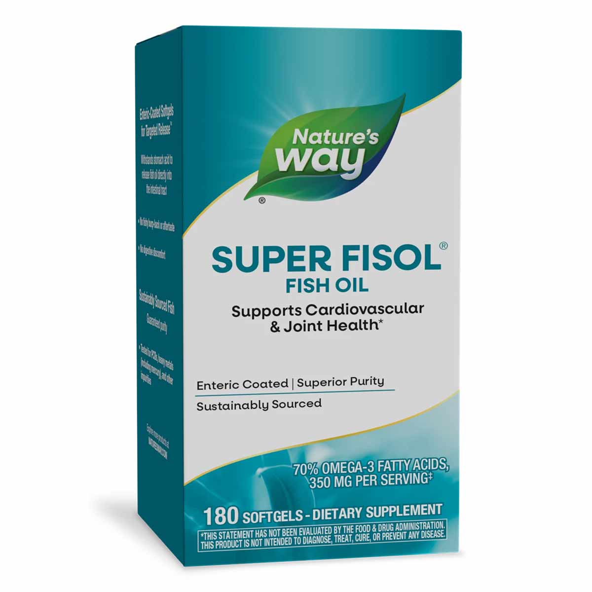 Super Fisol Enteric-Coated Fish Oil, by Natures Way