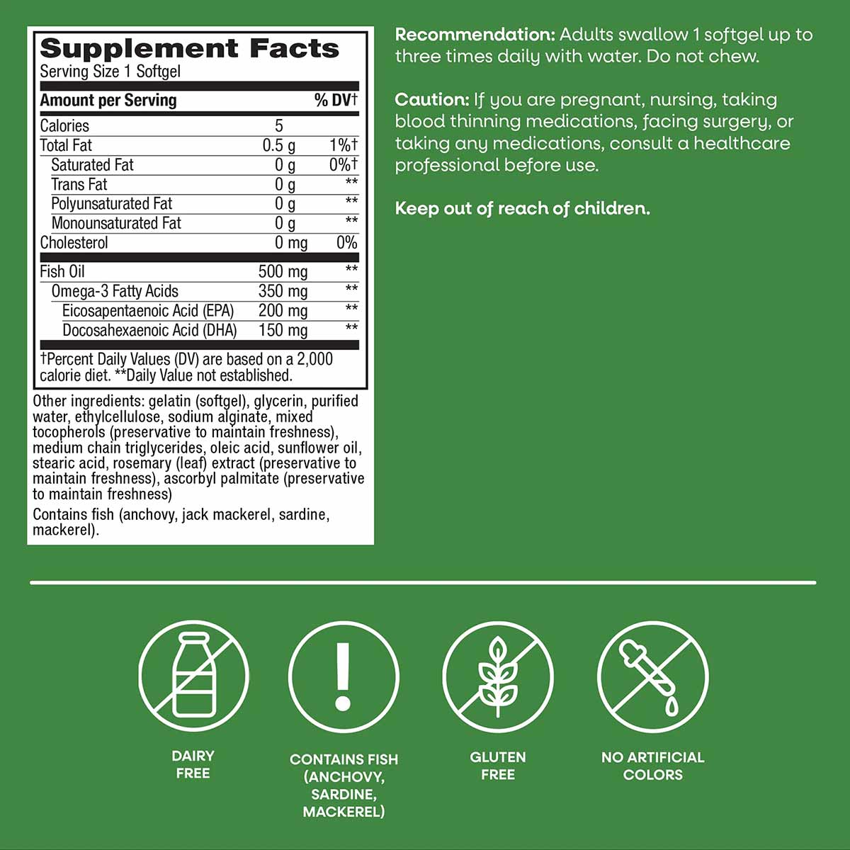 Super Fisol Enteric-Coated Fish Oil, by Natures Way