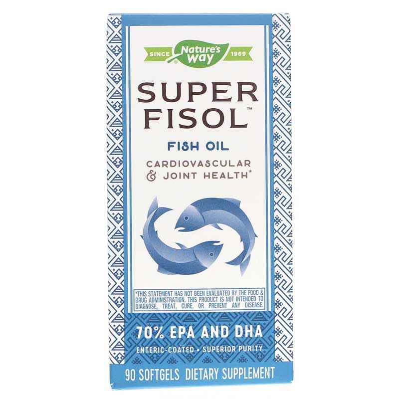 Super Fisol Enteric-Coated Fish Oil, 90 Softgels, by Natures Way