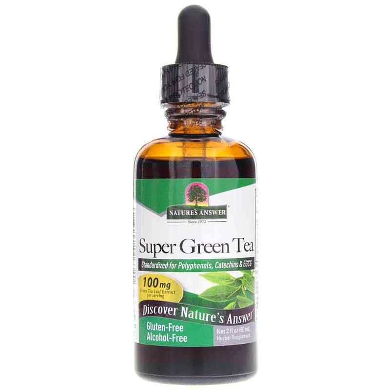 Super Green Tea Extract Alcohol-Free, by Natures Answer