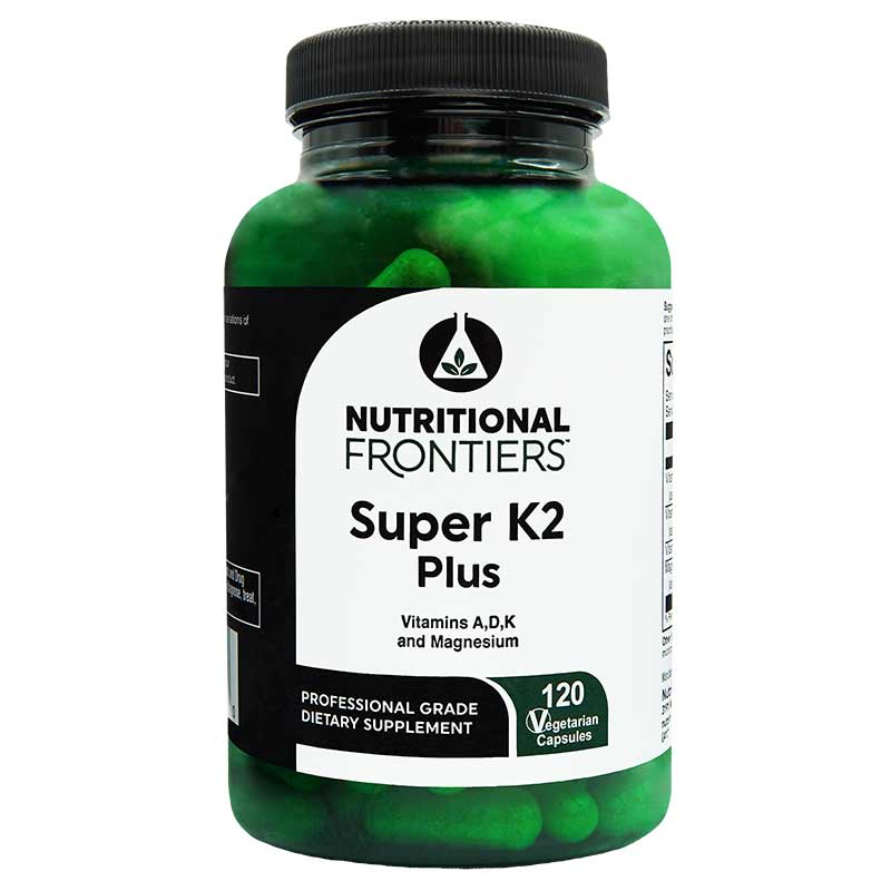 Super K2 Plus, 120 Veg Capsules, by Nutritional Frontiers