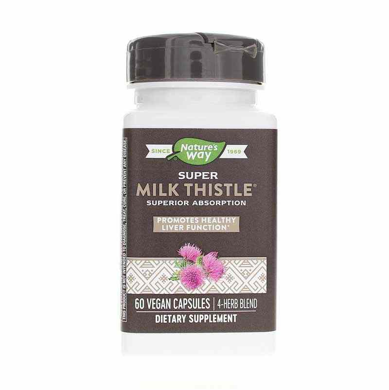 Super Milk Thistle, 60 Veg Capsules, by Natures Way