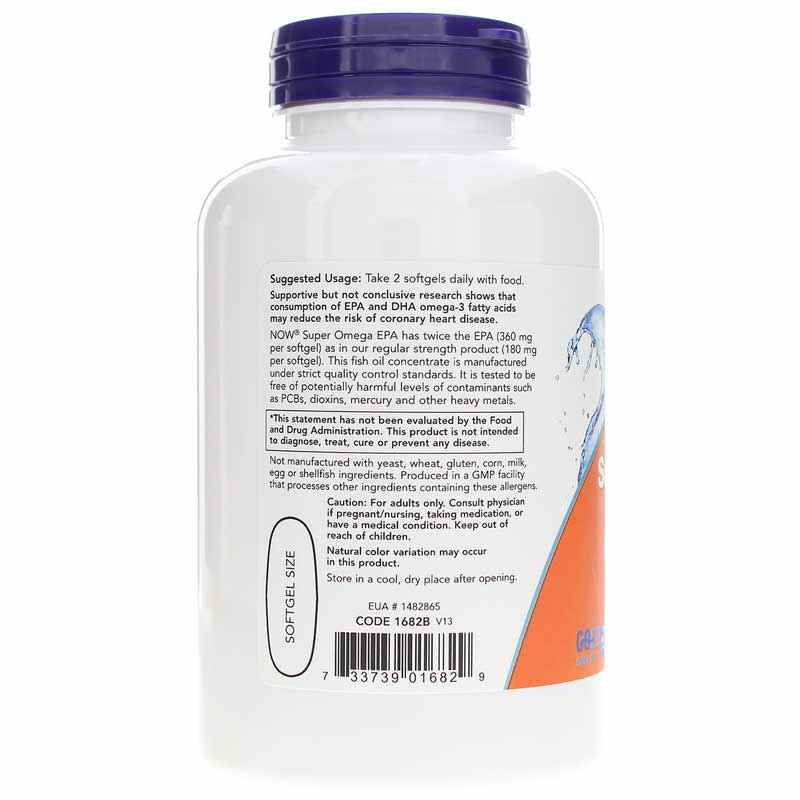 Super Omega EPA, 120 Softgels, by NOW Foods, image #3