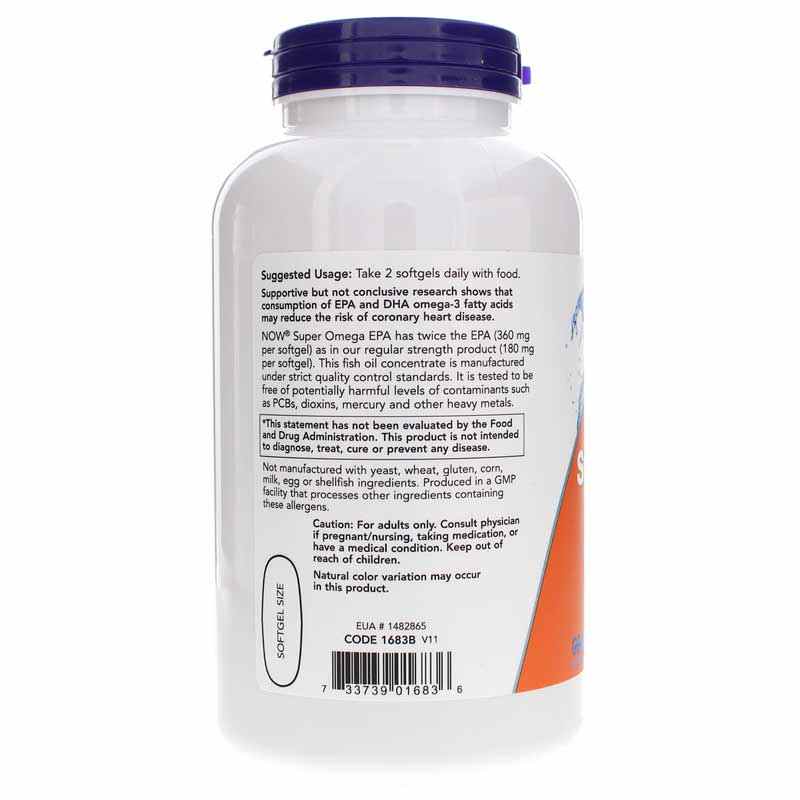 Super Omega EPA, 240 Softgels, by NOW Foods, image #3