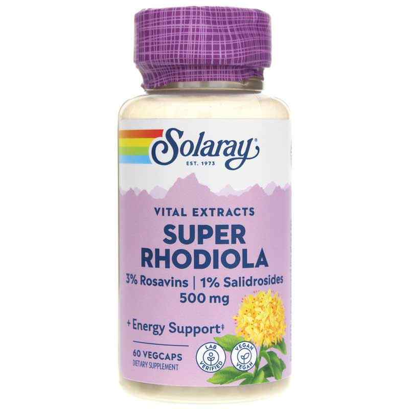 Super Rhodiola Extract 500 Mg, by Solaray