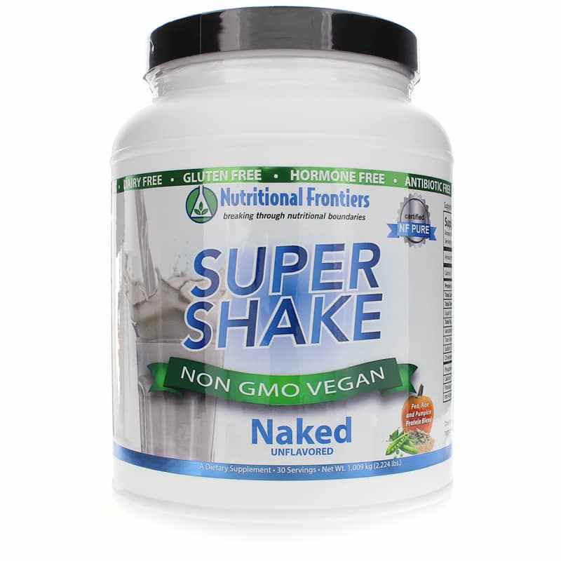 Super Shake Vegan, Naked Unflavored, by Nutritional Frontiers