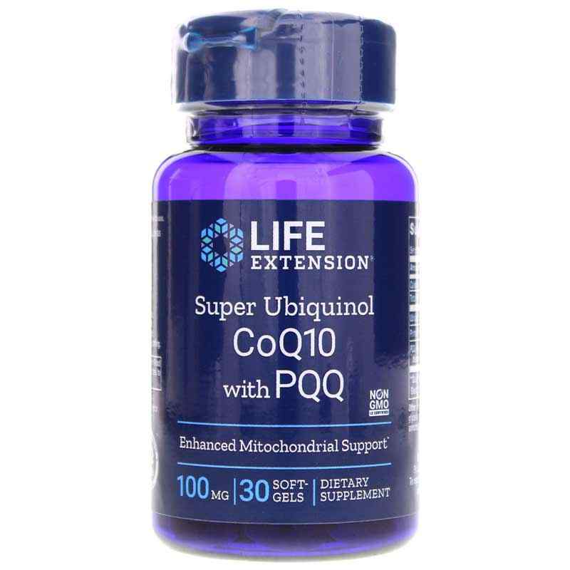 Super Ubiquinol CoQ10 with BioPQQ 100 Mg, by Life Extension
