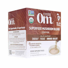 Superfood Mushroom Blend Coffee, 10 Packets, by Om Mushroom