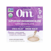 Superfood Mushroom Blend Hot Chocolate, 10 Packets, by Om Mushroom, image #2