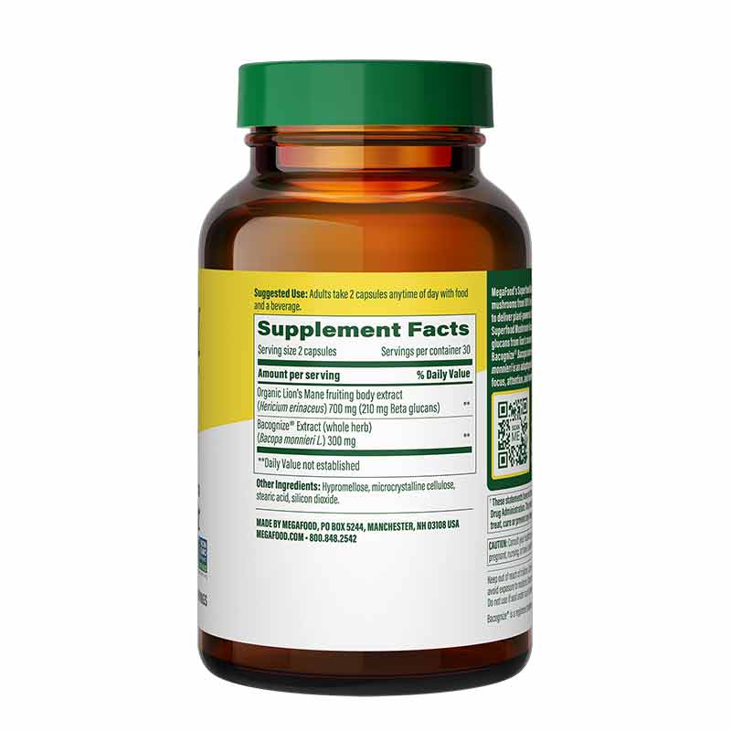 Superfood Mushroom Focus Support, by Megafood, image #2
