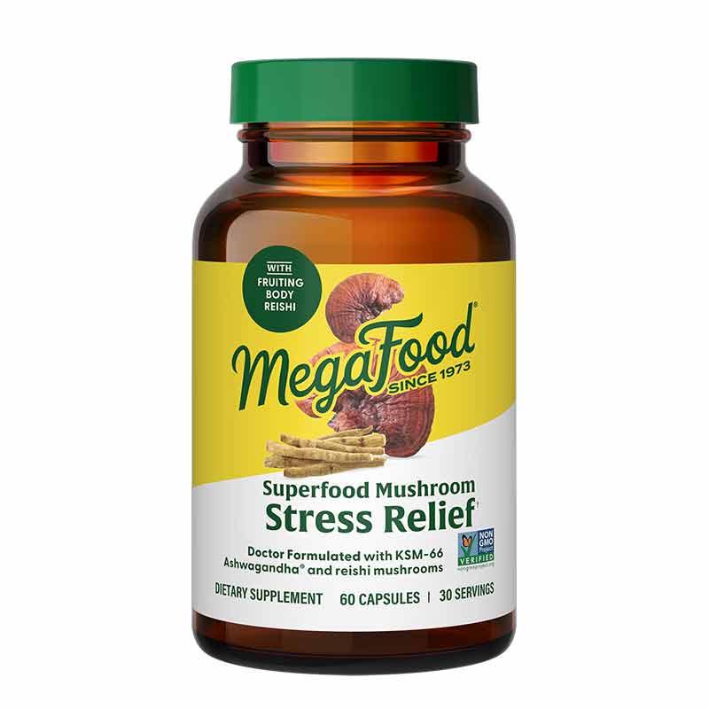 Superfood Mushroom Stress Relief, by Megafood