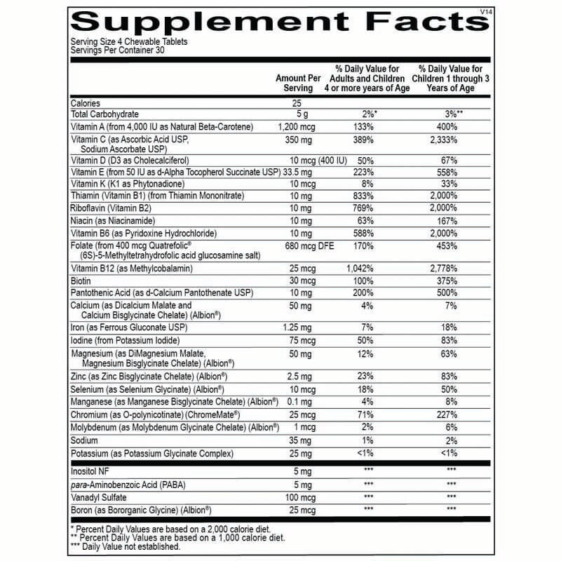 SuperNutes Chewable Multi, by Ortho Molecular, image #2