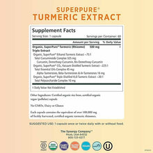 SuperPure Turmeric Organic Extract Capsules, by Pure Synergy, image #2