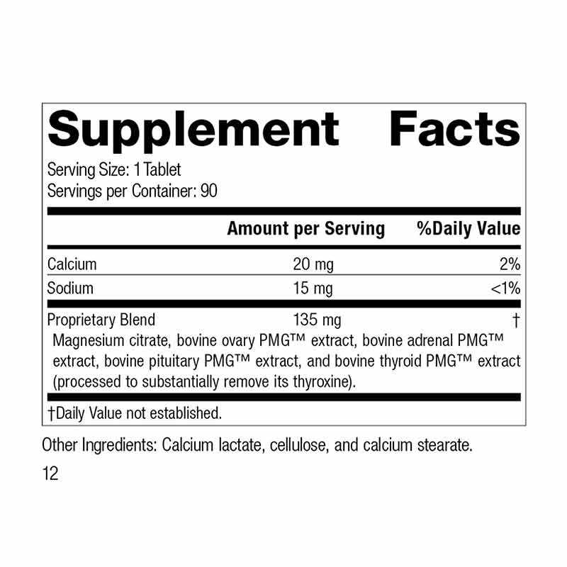 Symplex F, 90 Tablets, by Standard Process, image #2
