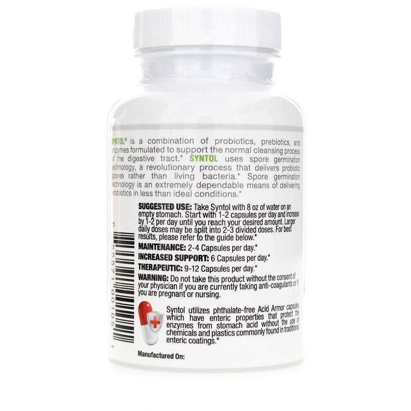 Syntol Advanced Microflora Delivery, 90 Capsules, by Arthur Andrew Medical, image #3