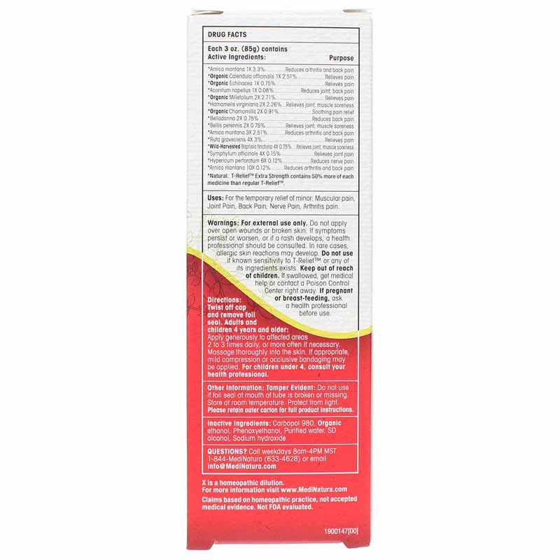 T-Relief Arnica +12 Extra Strength Pain Relief Gel, by MediNatura, image #2