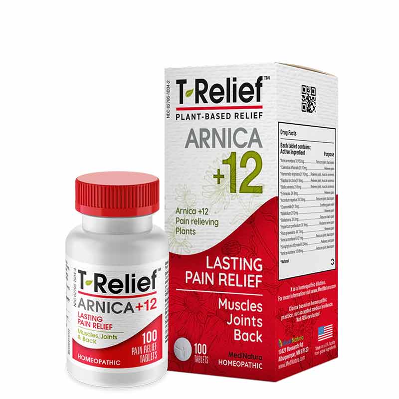 T-Relief Arnica +12 Pain Relief Tablets, by MediNatura