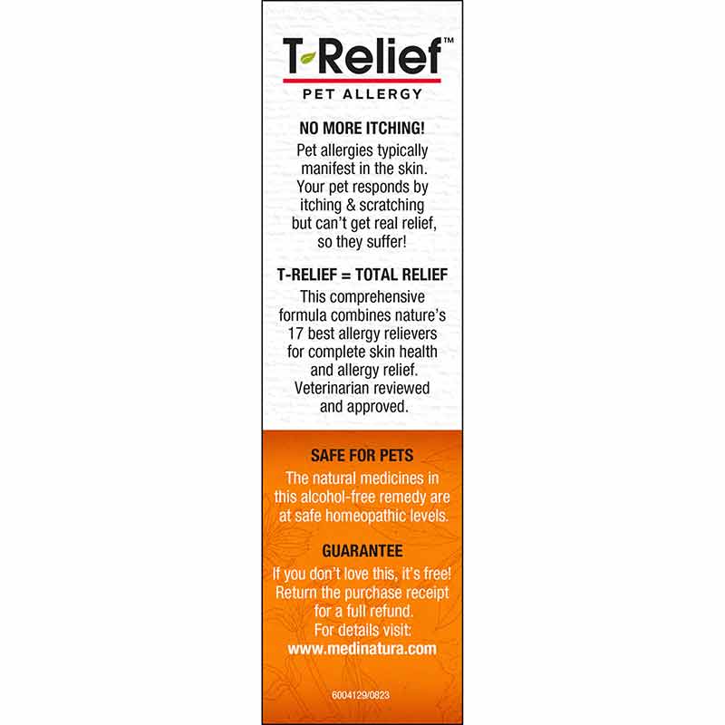 T-Relief Pet Allergy Oral Drops, by MediNatura, image #3